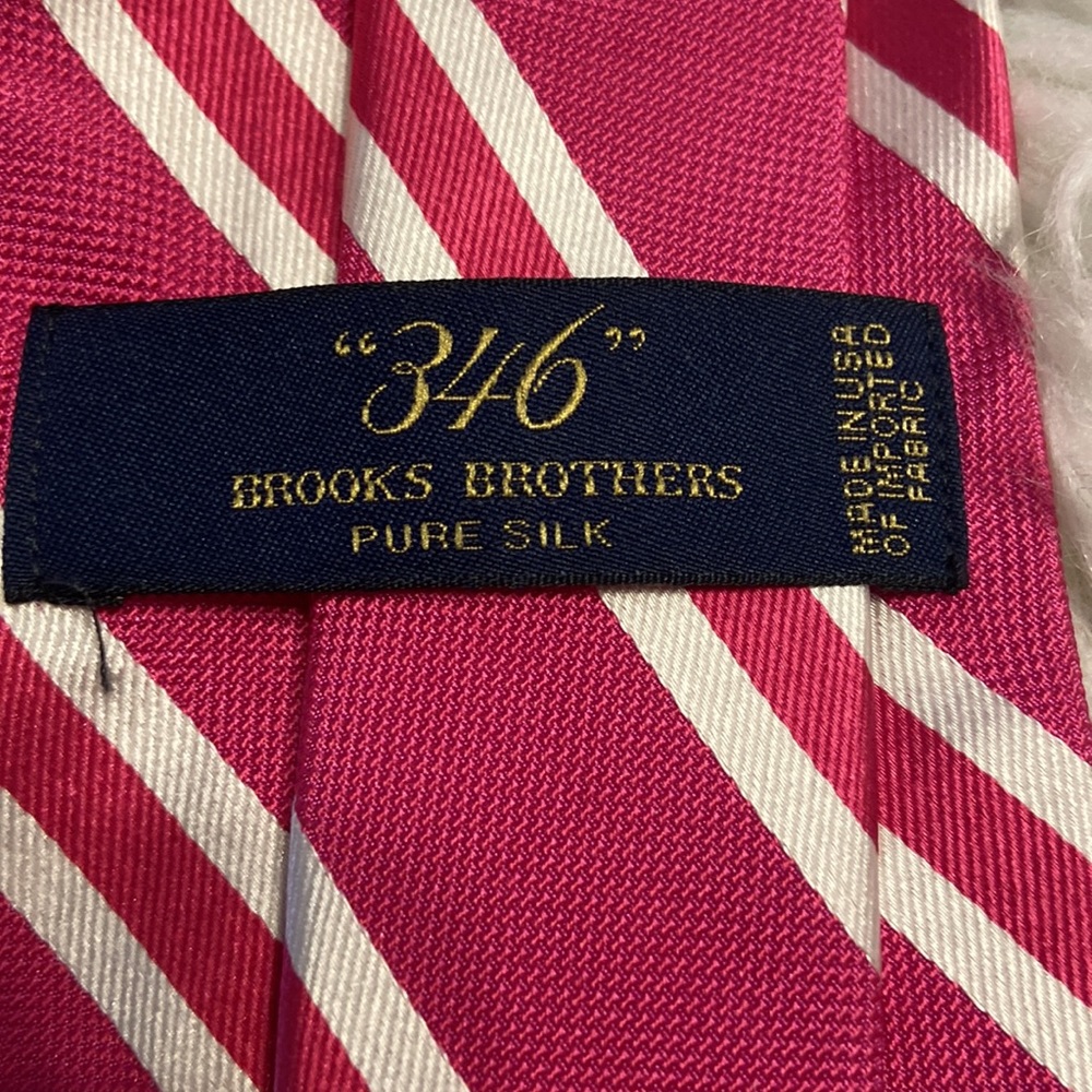 Brooks Brothers 346 Man Tie pure silk tie BNWOT - Picture 2 of 9